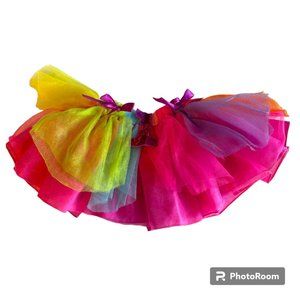 1st Birthday Girl TuTu Rainbow Colors 12 month
